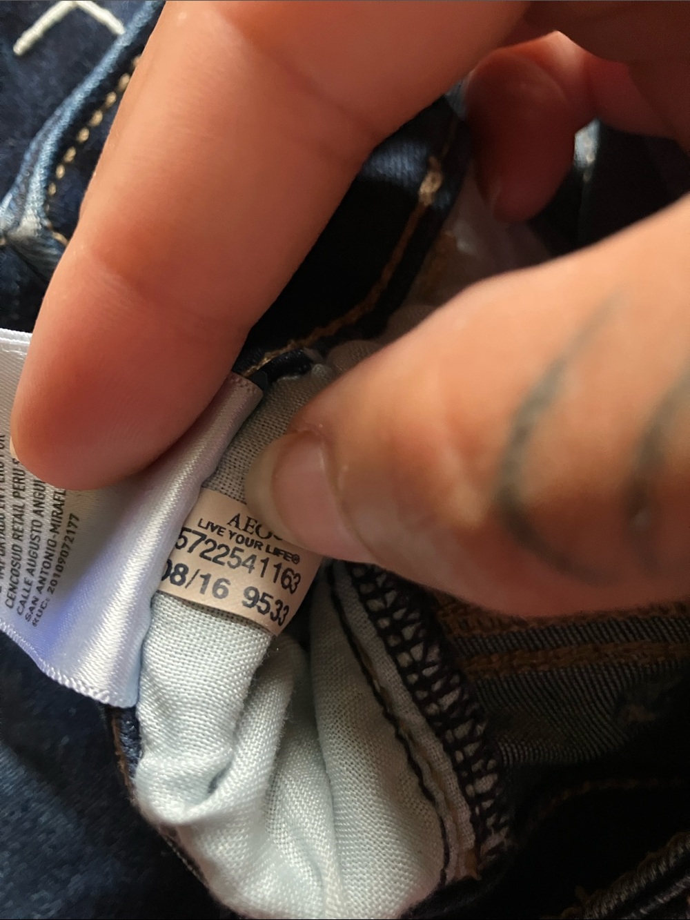 American eagle Dark Wash Women's Jeans - Classic Stretch Denim - Picture 7 of 7